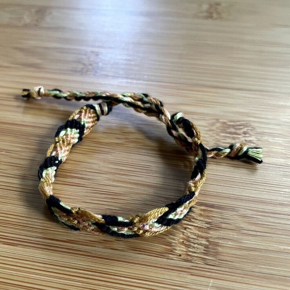 Antonia Woven Bracelet anklet trendy comfortable tie embroidery thread woven gif